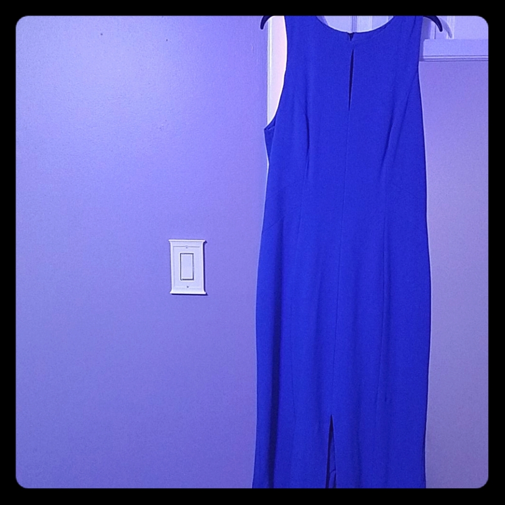 Classiques Entier blue dress with front slit